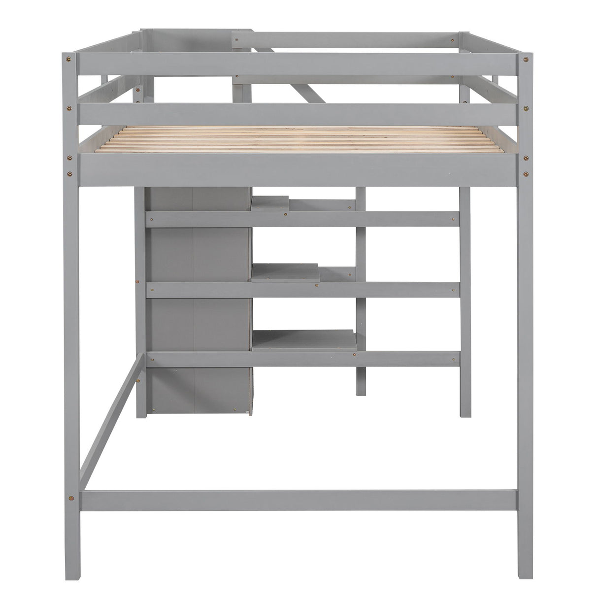 Loft Bed With Built In Storage Wardrobe And Staircase