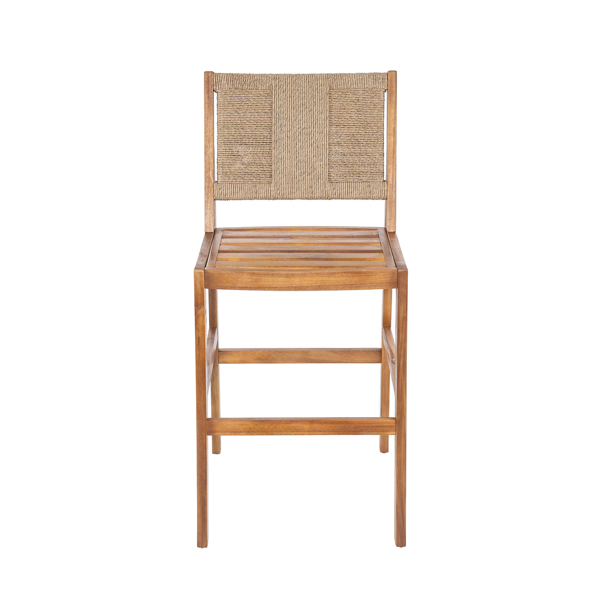 Outdoor Acacia Wood Bar Stools (Set of 2)