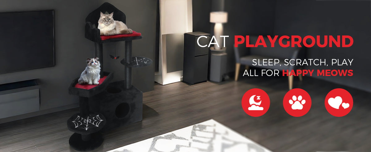 Black Gothic Cat Tree