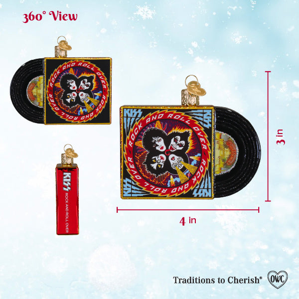 Old World Christmas Rock And Roll Over Album Ornament - view 6