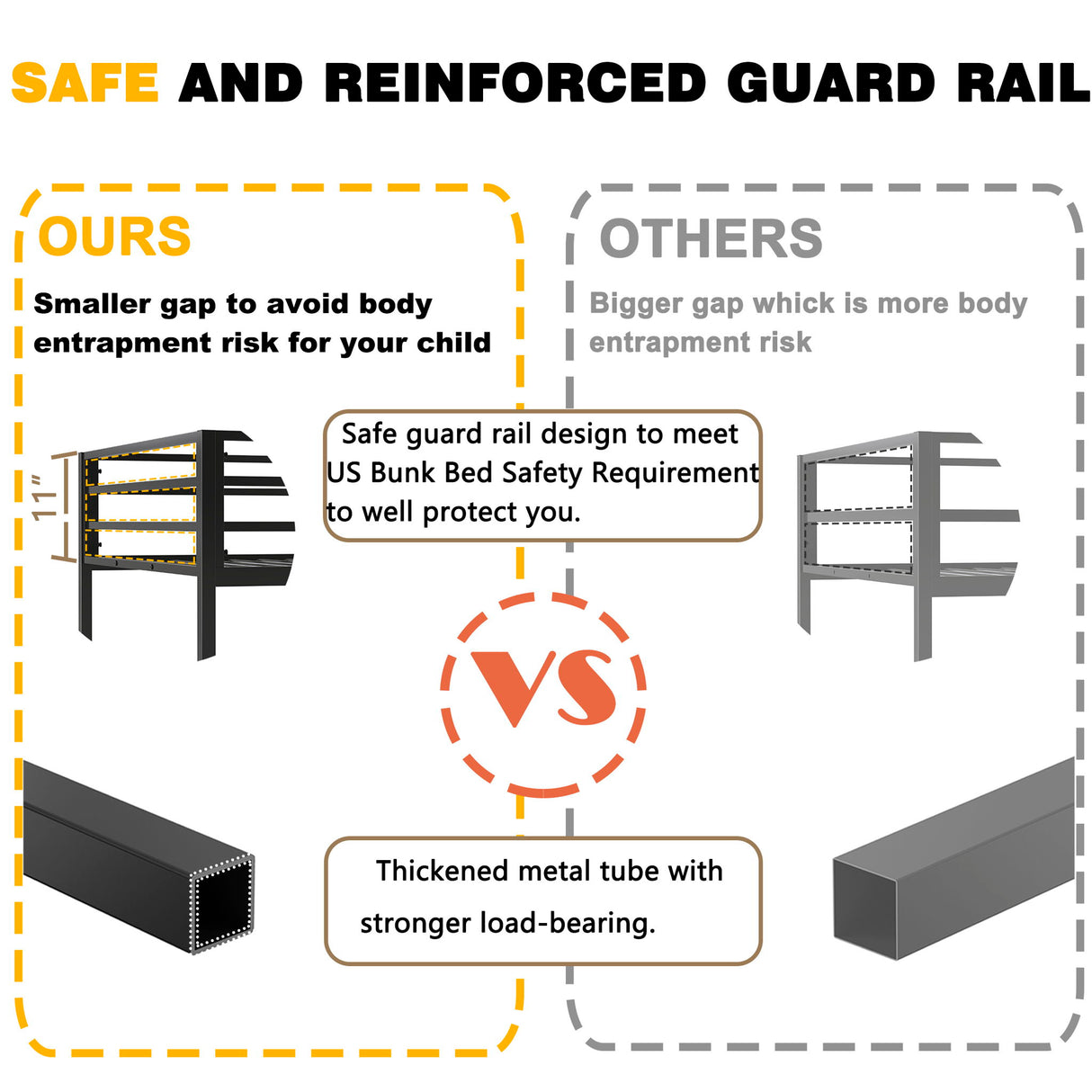 Adam - Twin Loft Bunk Bed With Cinnamon Wood Desk And Closet Rod - Black