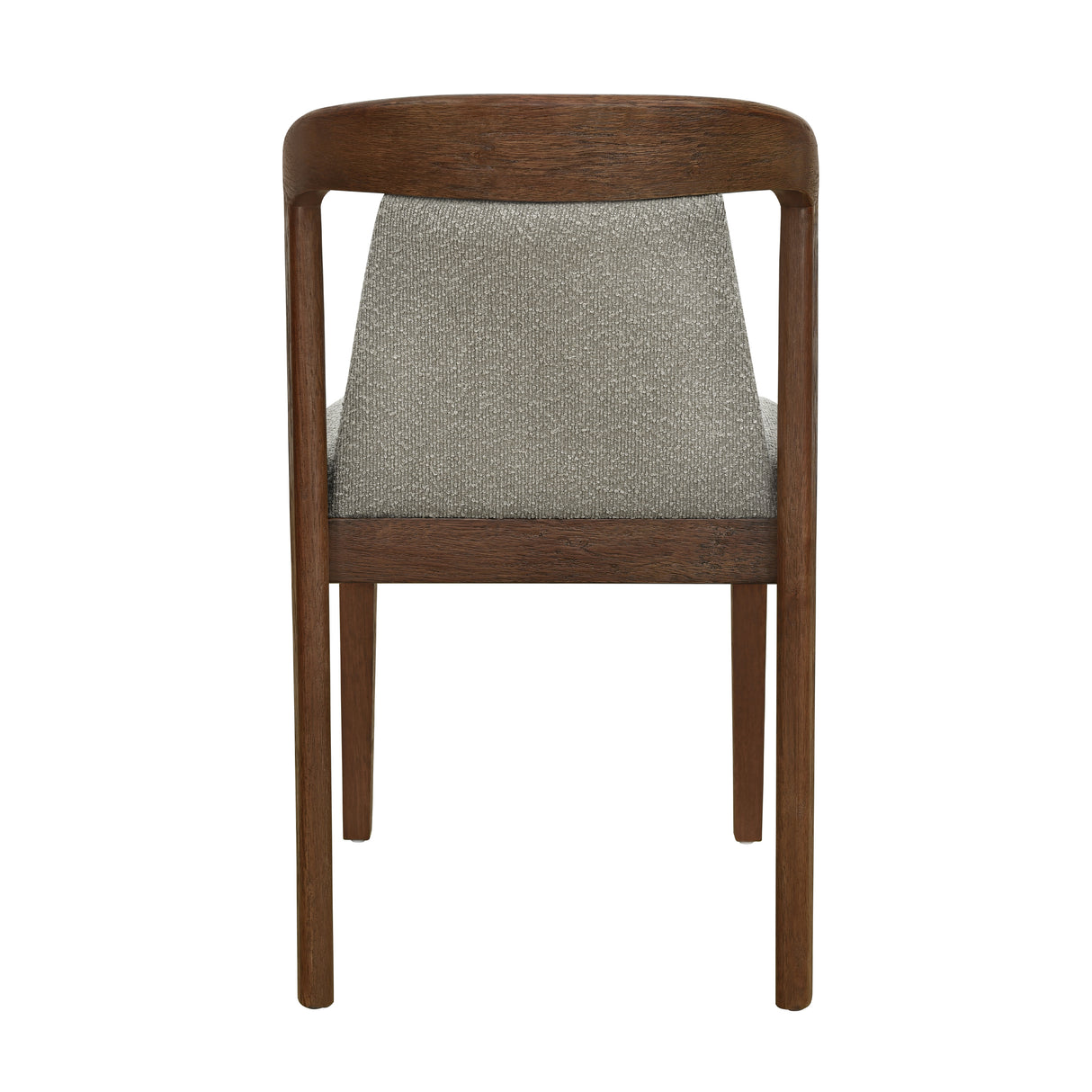 Upholstered Backrest Armless Dining Chairs (Walnut+Light Brown)