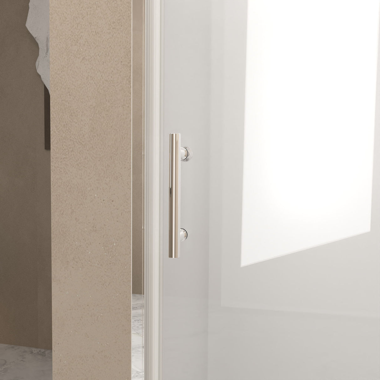 Shower Door With Glass And Explosion Proof Safety Film