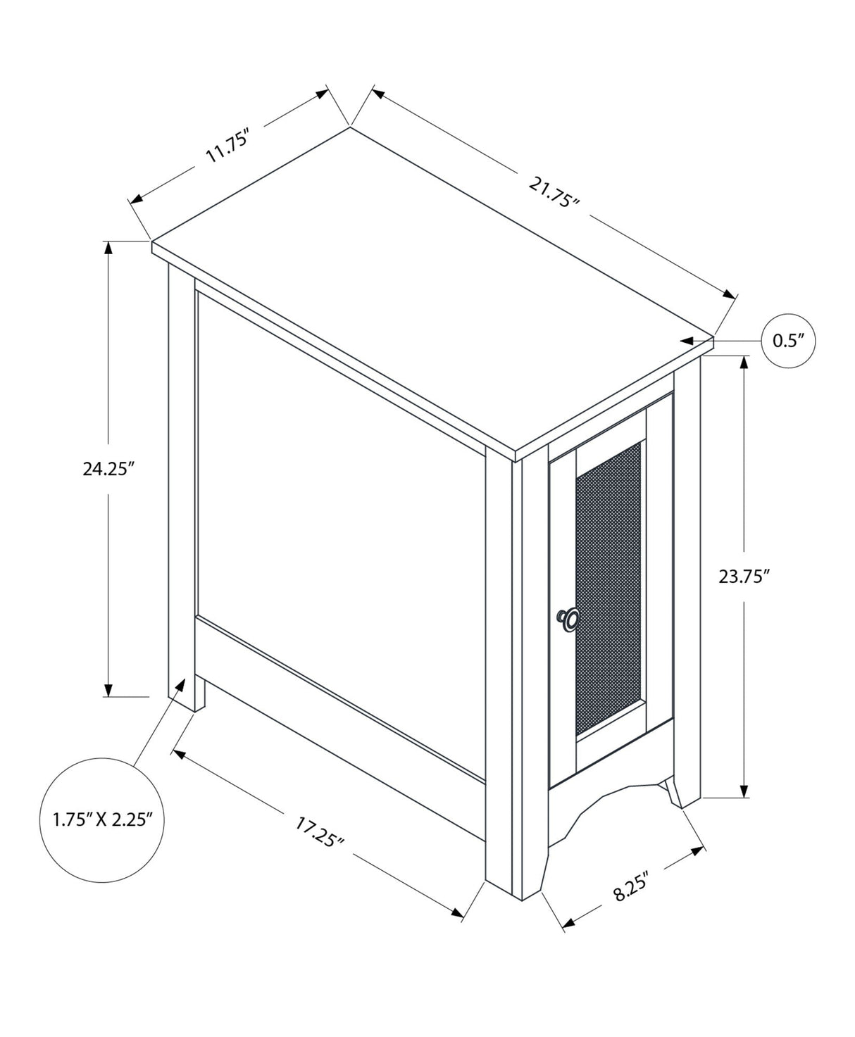 Accent End Table Transitional Versatile Design - Best Buy Furniture