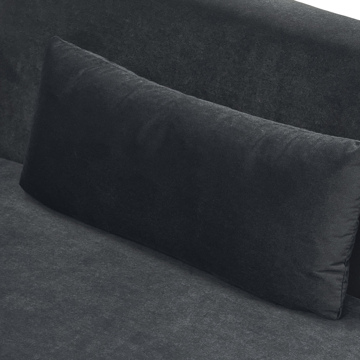 Black Velvet 2-Piece Sofa Set
