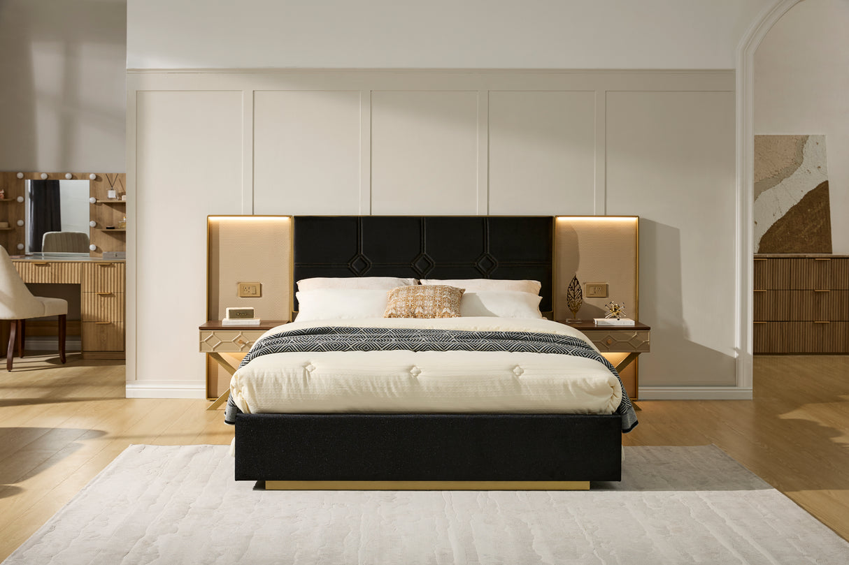 Luxurious Queen Platform Bed Frame