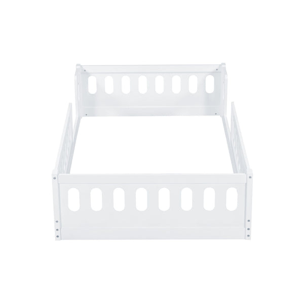 Platform Bed With Guardrail