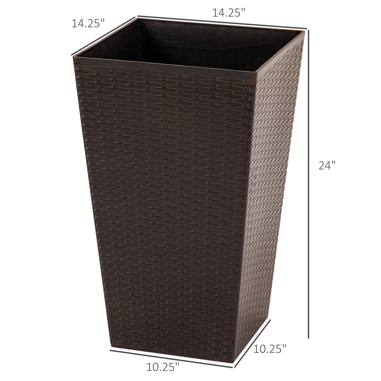 Outsunny Set of 3 Tall Planters