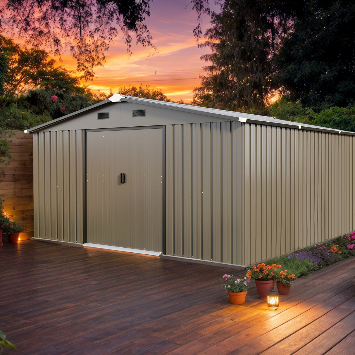 Campcraft 10x12ft Color Steel Plate Storage Shed