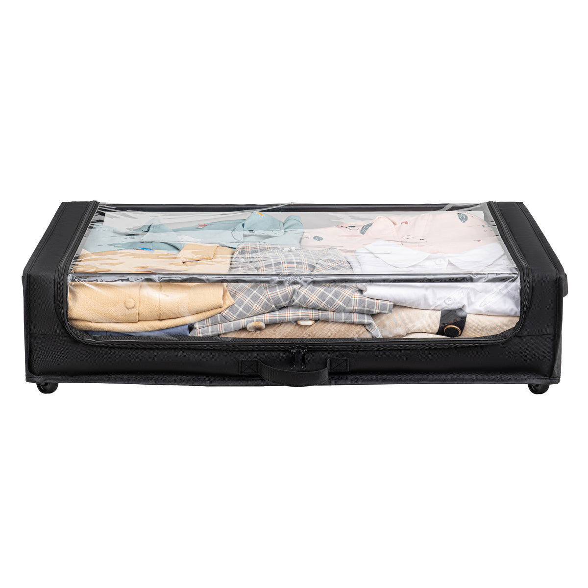 Set of 2 Under-Bed Rolling Storage Containers