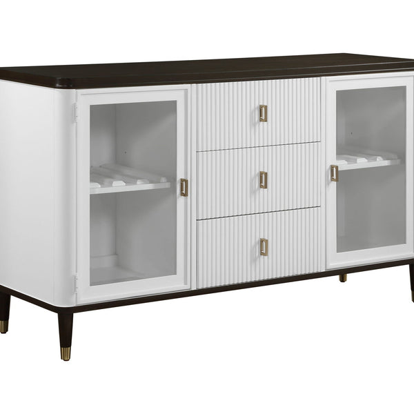 Carene - Server - Brown / White - Best Buy Furniture