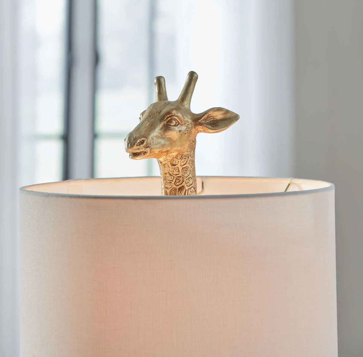 Ferrison - Poly Table Lamp - Gold Finish - Best Buy Furniture