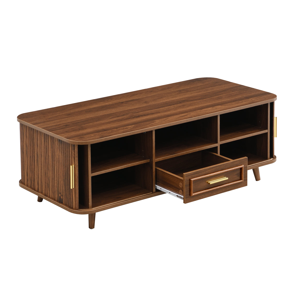 Mid-Century Modern Coffee Table with Storage