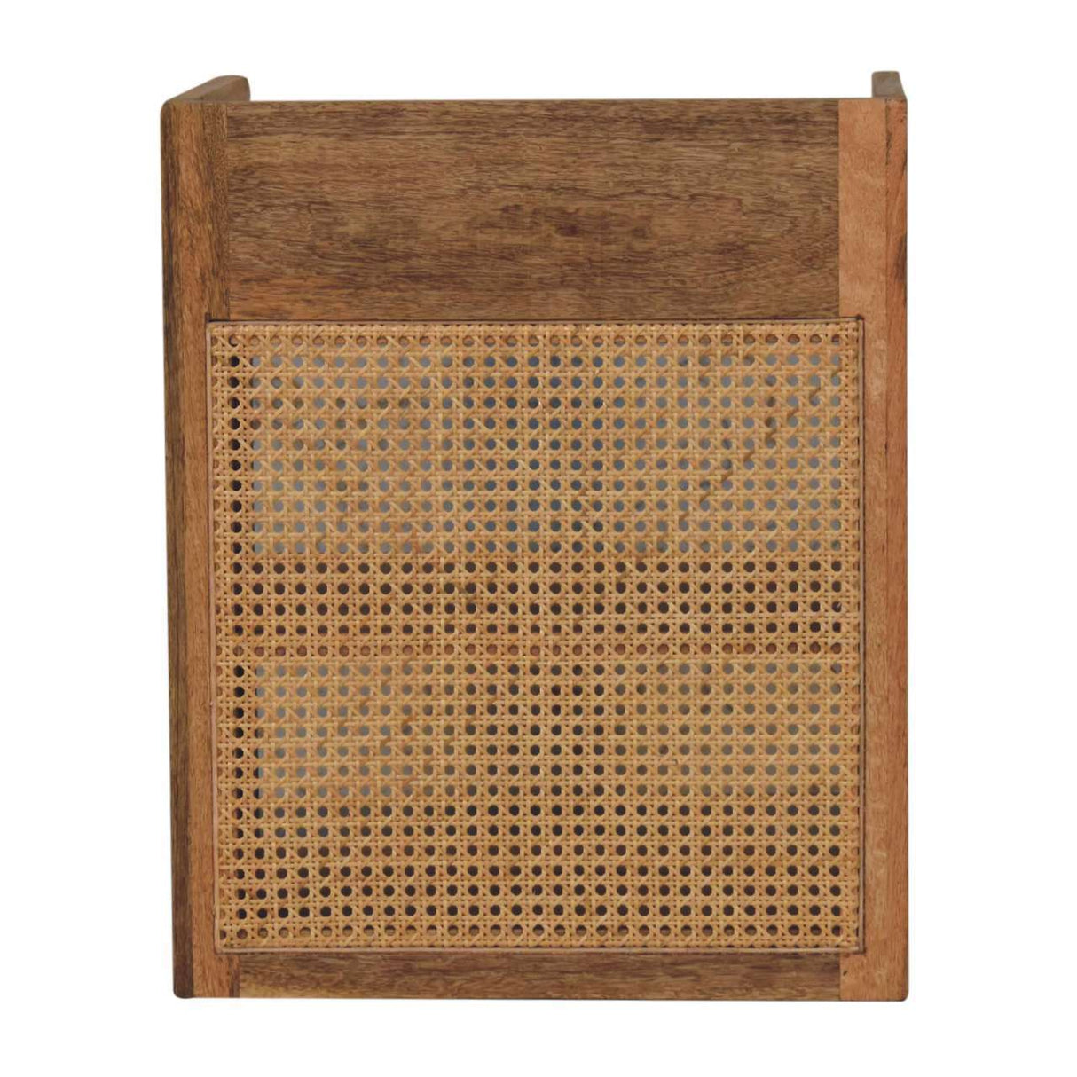 Larissa - T Bar Open Bedside Table - Oak