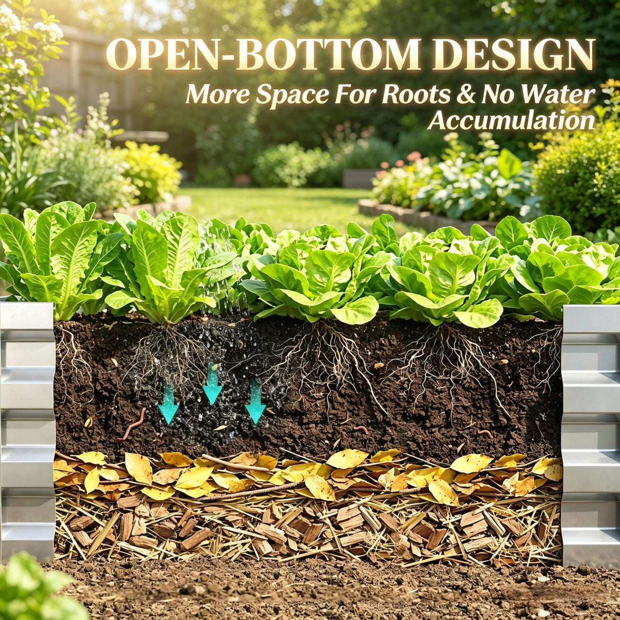 Galvanized Raised Garden Bed, 4' x 2' x 1'