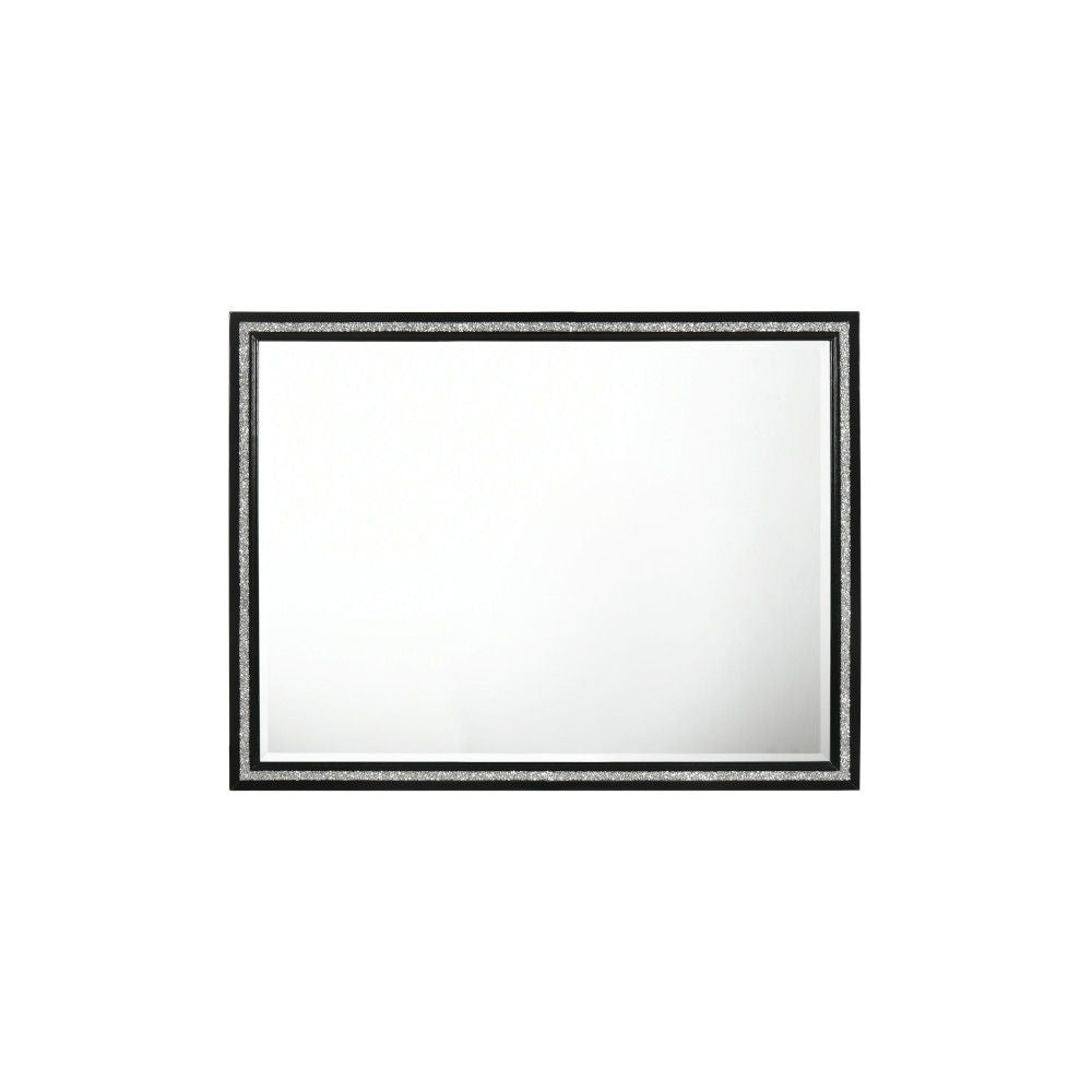 Haiden - Weathered Mirror - Black - Best Buy Furniture