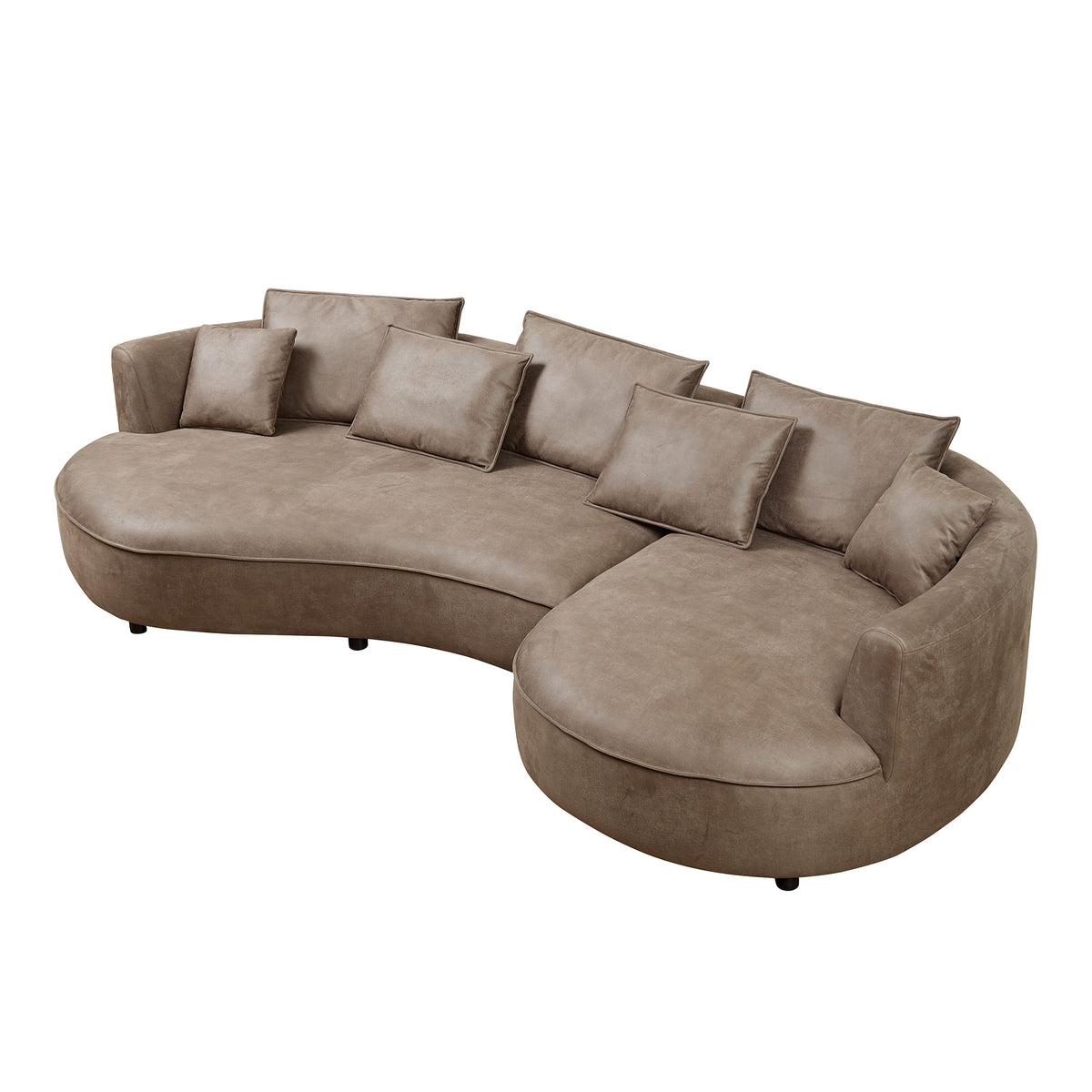 128.74 Inch Modern Sectional Curved Sofa Couch