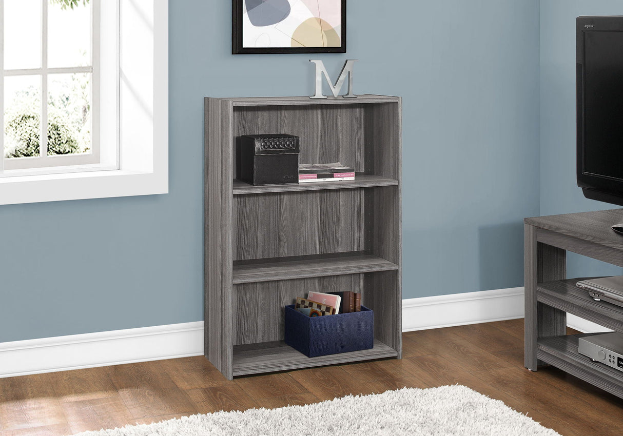 Bookshelf, Bookcase, 4 Tier, For Office, Transitional - Best Buy Furniture