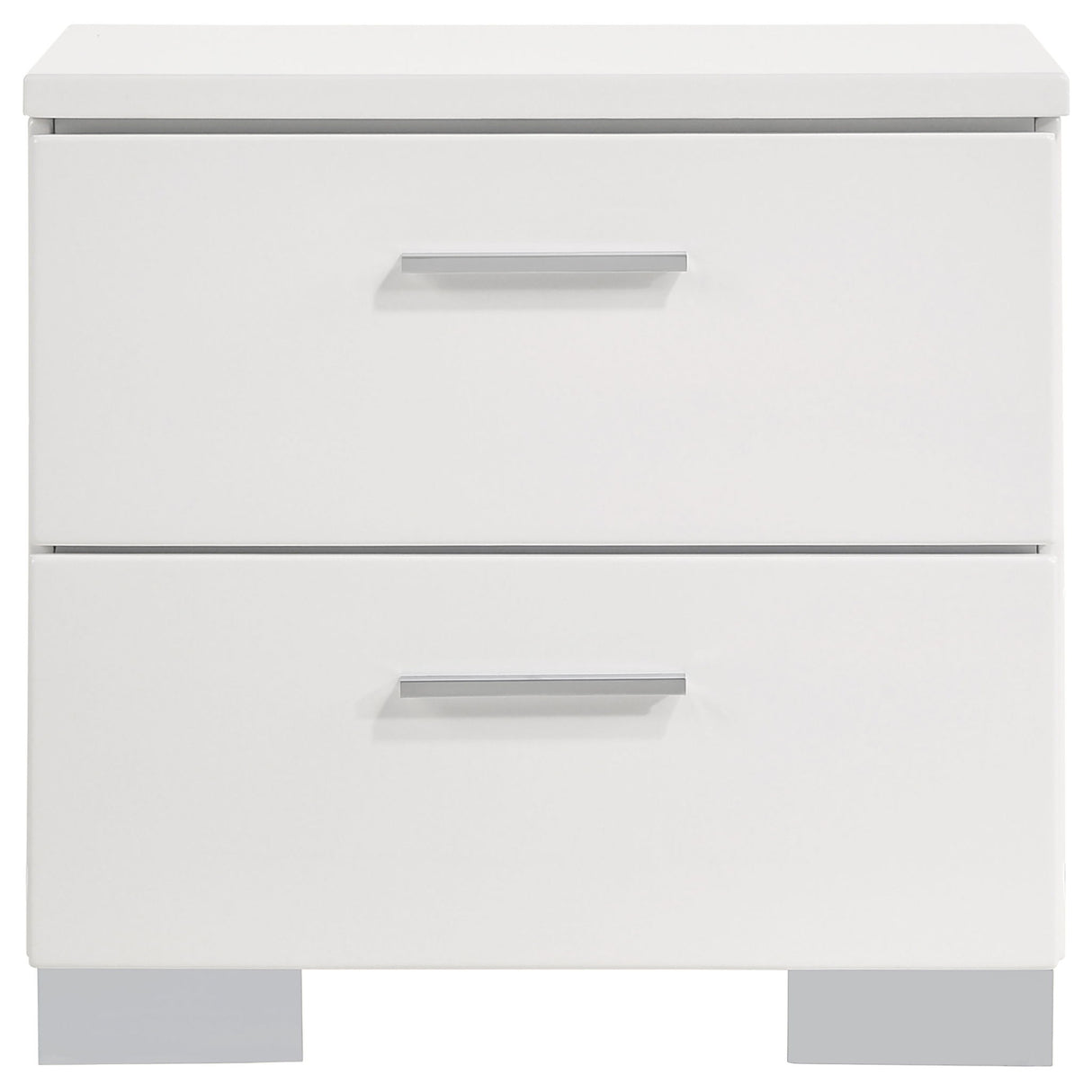 Dulcey - 2 Drawer Nightstand - Gloss White