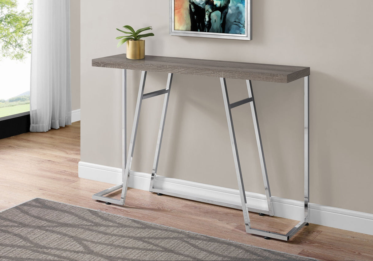 Accent Console Table For Entryway, Durable Construction - Taupe - Best Buy Furniture