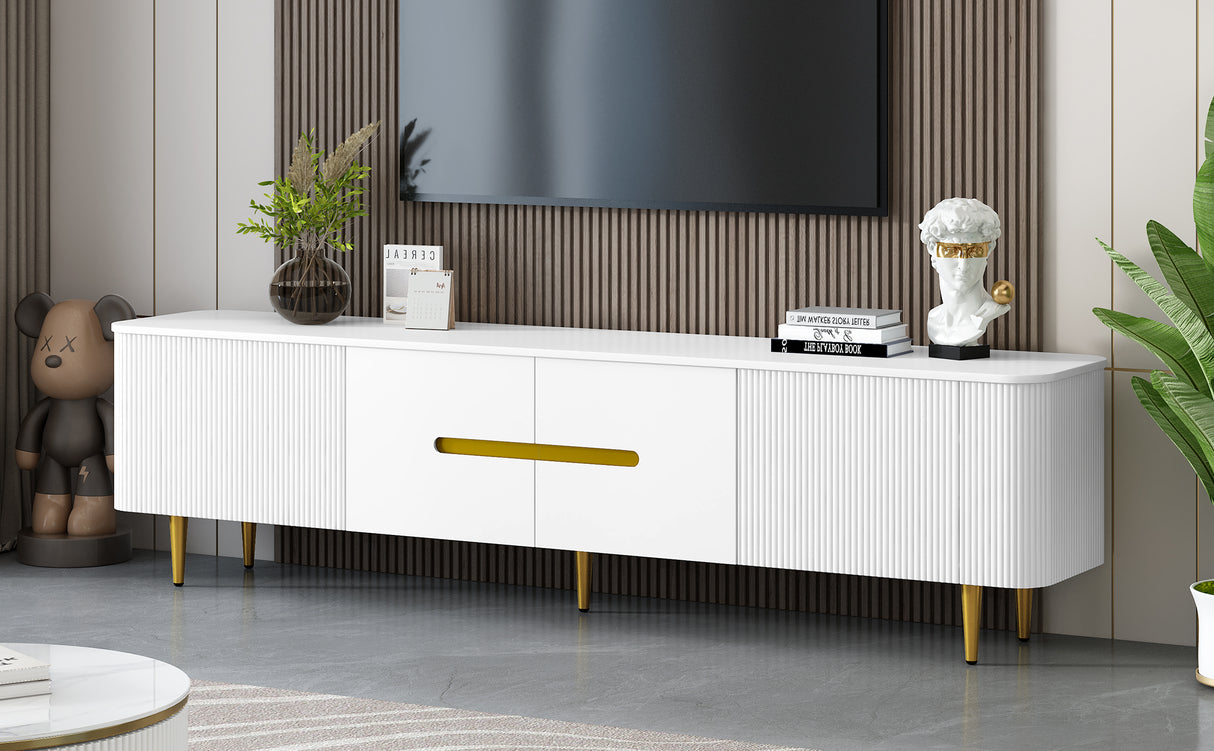 VIBE HAUS 78.7'' Minimalist TV Stand for TVs up to 85 Inches