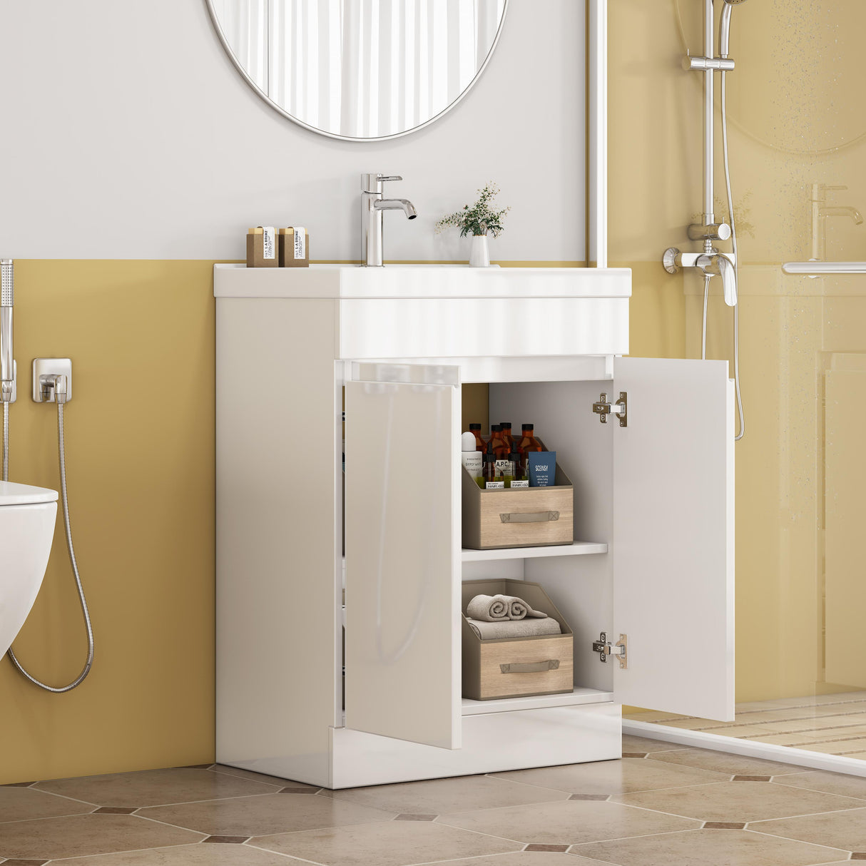 24-Inch Bathroom Vanity With Sink Combo