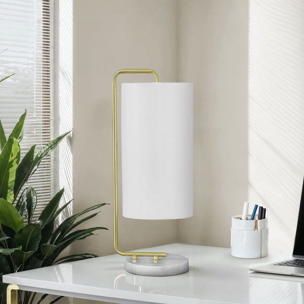 Lighting, Table Lamp, Marble, Contemporary - White - Best Buy Furniture