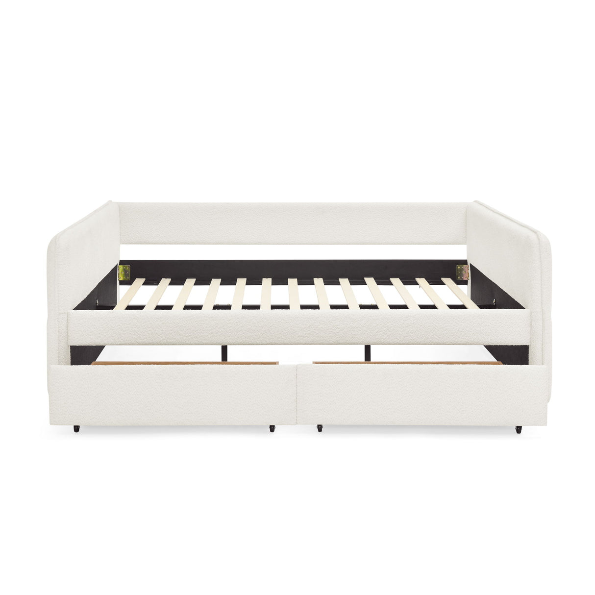 Upholstered Daybed & 2 Drawers