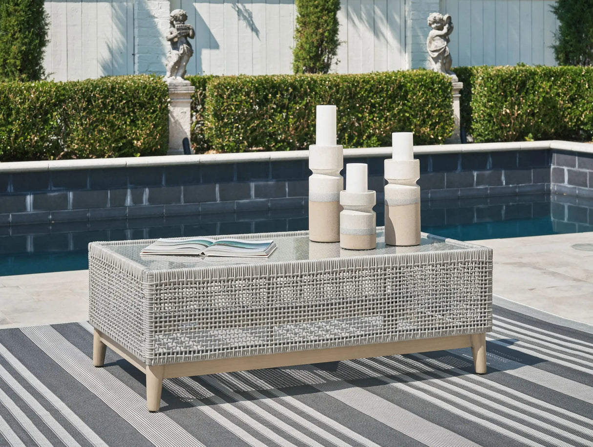 Seton Creek - Rectangular Cocktail Table - Gray - Best Buy Furniture