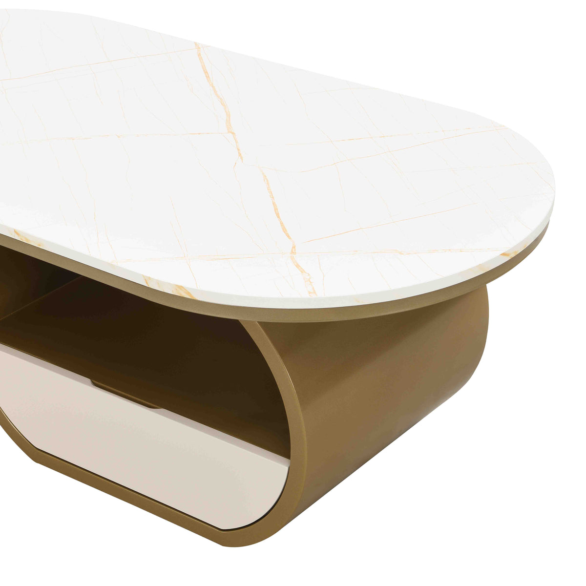 Luxury Modern Oval Coffee Table