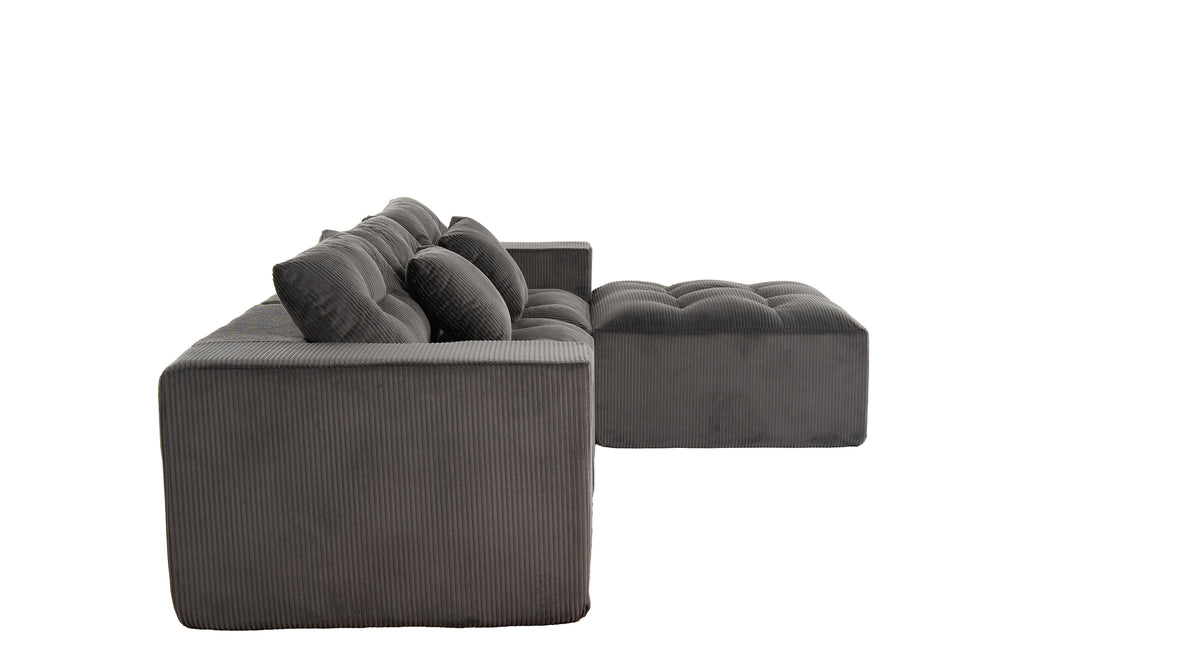 101" L-Shaped Modular Compression Sofa