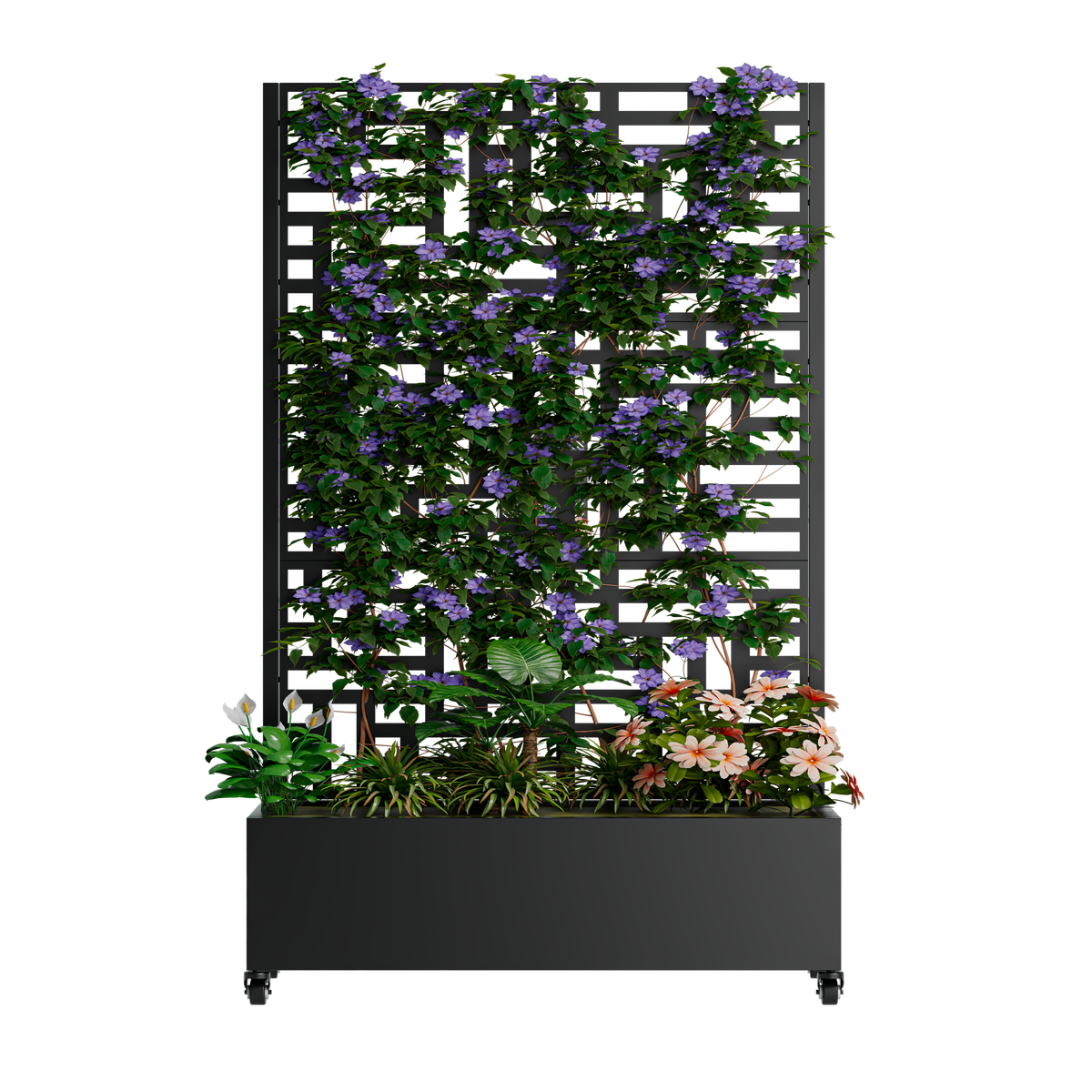 Metal Planter Box with Trellis