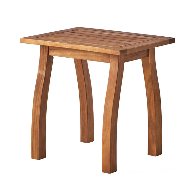 Kinesis - Outdoor Side Table With Slatted Top And Wood Frame - Best Buy Furniture