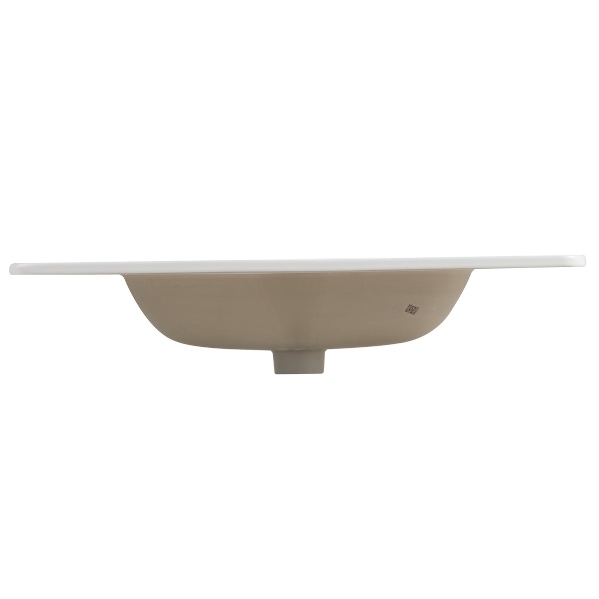 Integrated Ceramic Bathroom Sink, 35.8-Inch, Gloss White