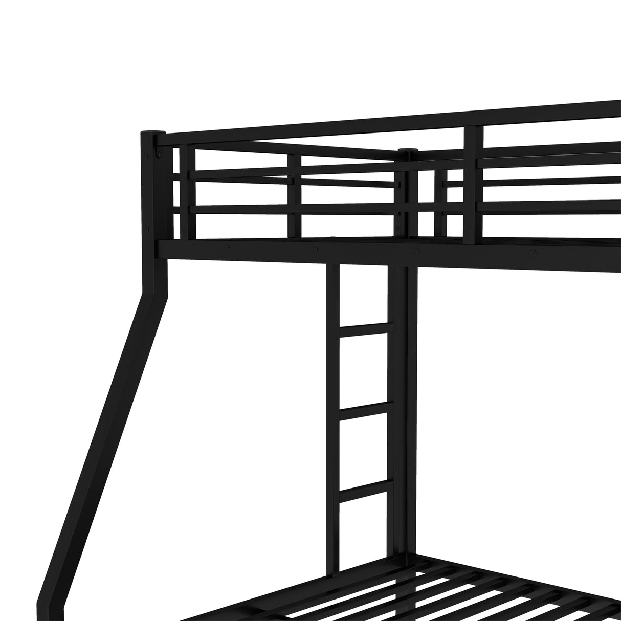 Twin Over Full Metal Bunk Bed with Twin Size Trundle