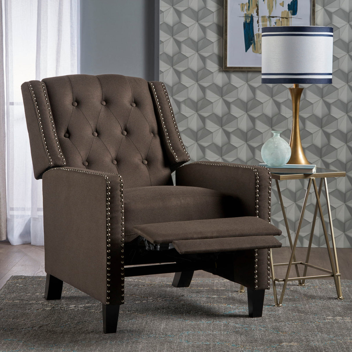 Classic Fabric Push Back Chair - Best Buy Furniture