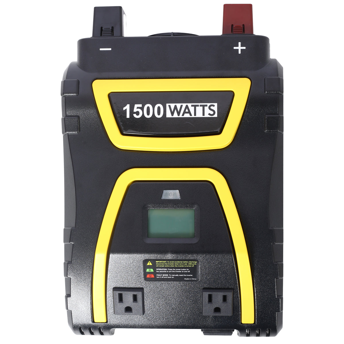 1500 Watts Power Inverter with LCD Display - Portable AC Power Solution