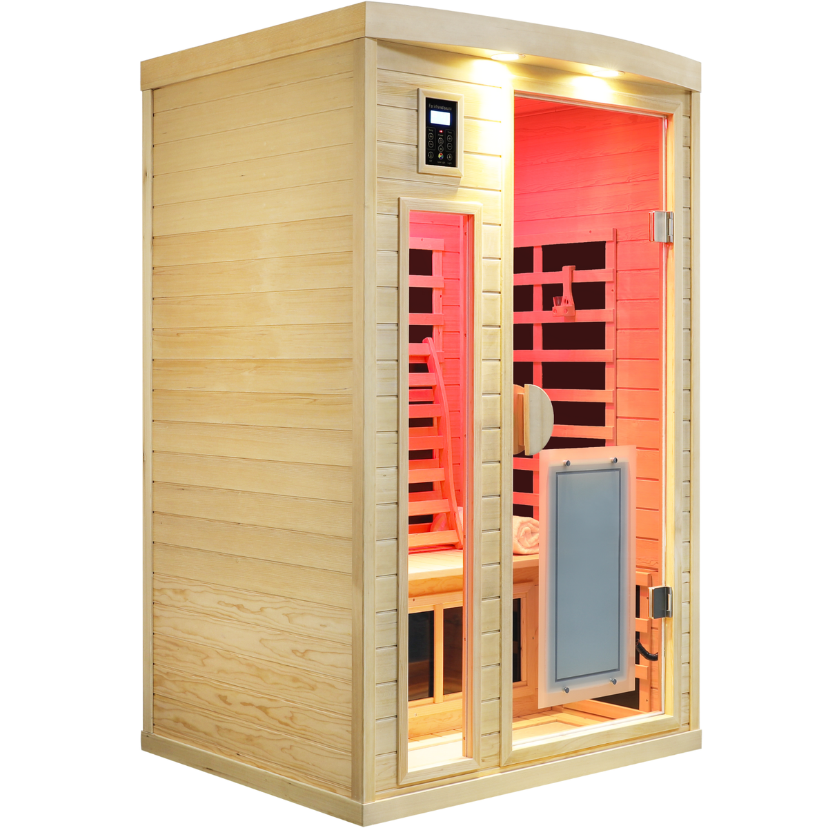 Two-Person Hemlock Infrared Heating Sauna