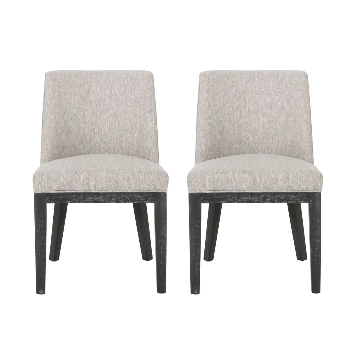 Modern Dining Chair With Durable Fabric Upholstery And Sturdy Wooden Frame (Set of 2) - Best Buy Furniture