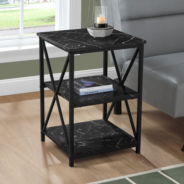 3 Tier Accent Table, Side Marble Look Contemporary & Modern - Best Buy Furniture