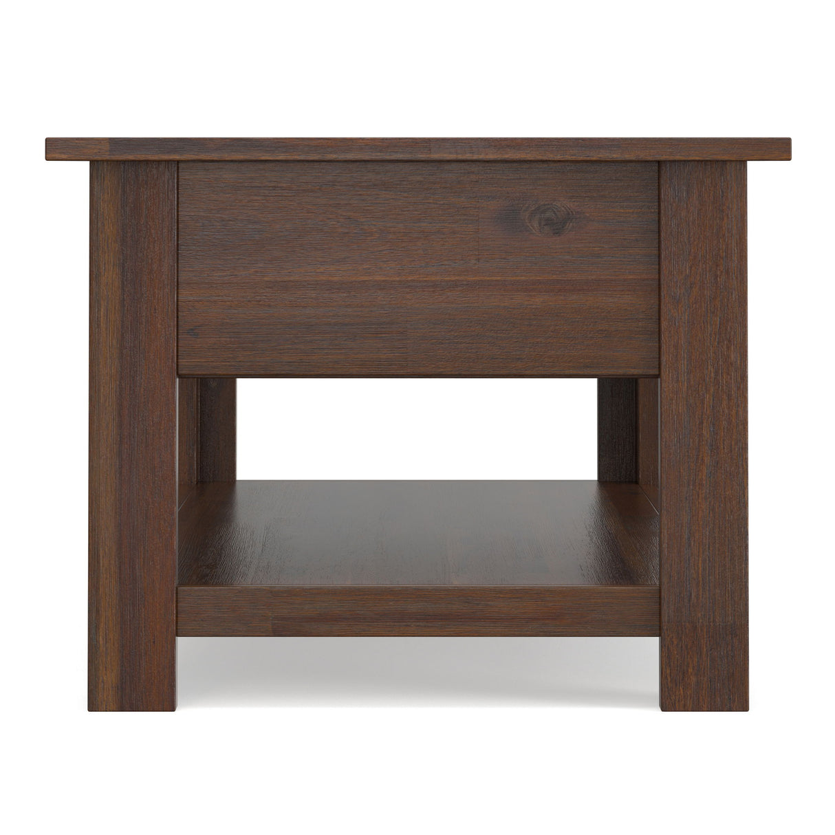 Monroe - Rectangular Coffee Table With Drawers - Brown