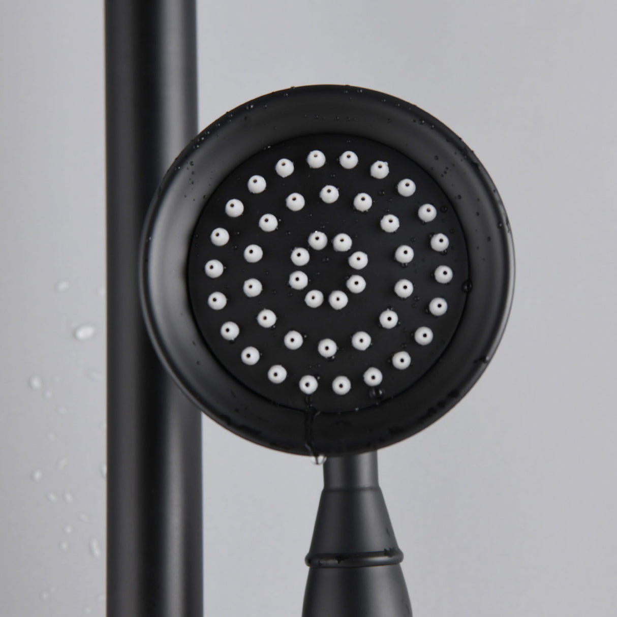 8-Inch Complete Rain Shower Combo System, Matte Black