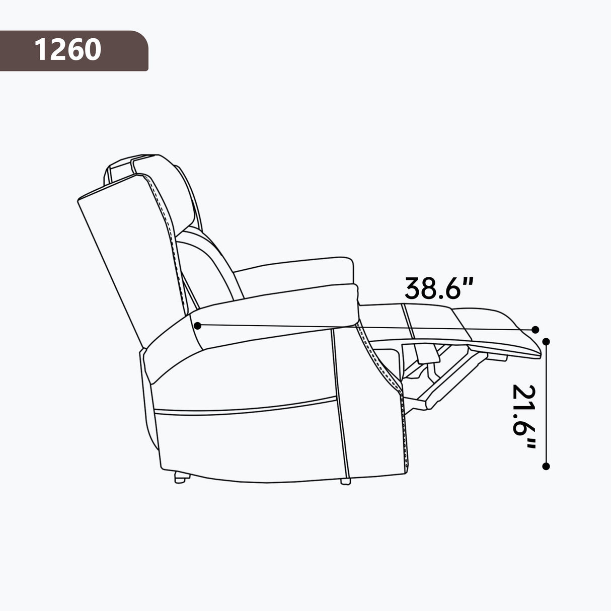 Manual Recliner Chair With Heavy Duty Motion Mechanism, 8 Vibrating Nodes And 3 Massage Modes For Living Room