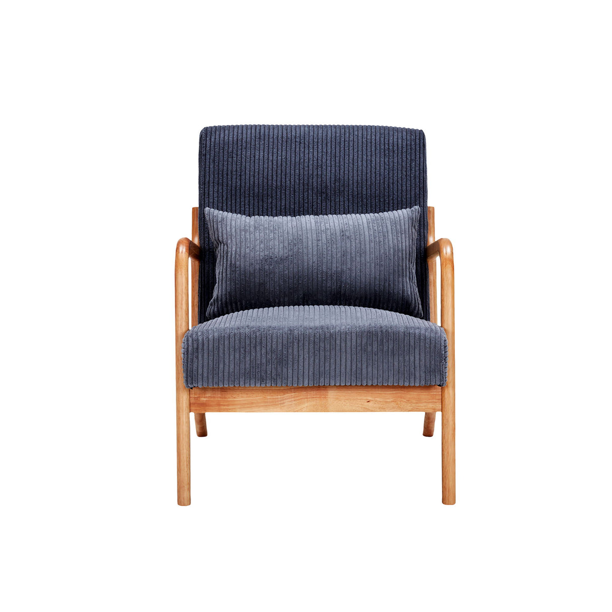 Accent Arm Chair With Pillow Upholstered