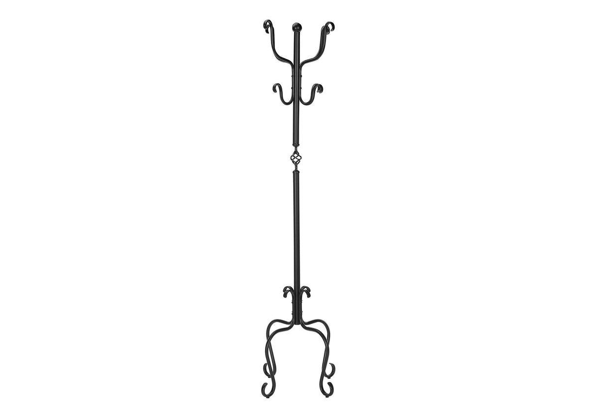 Coat Rack, Hall Tree, Free Standing, 8 Hooks, Entryway, Transitional - Black - Best Buy Furniture