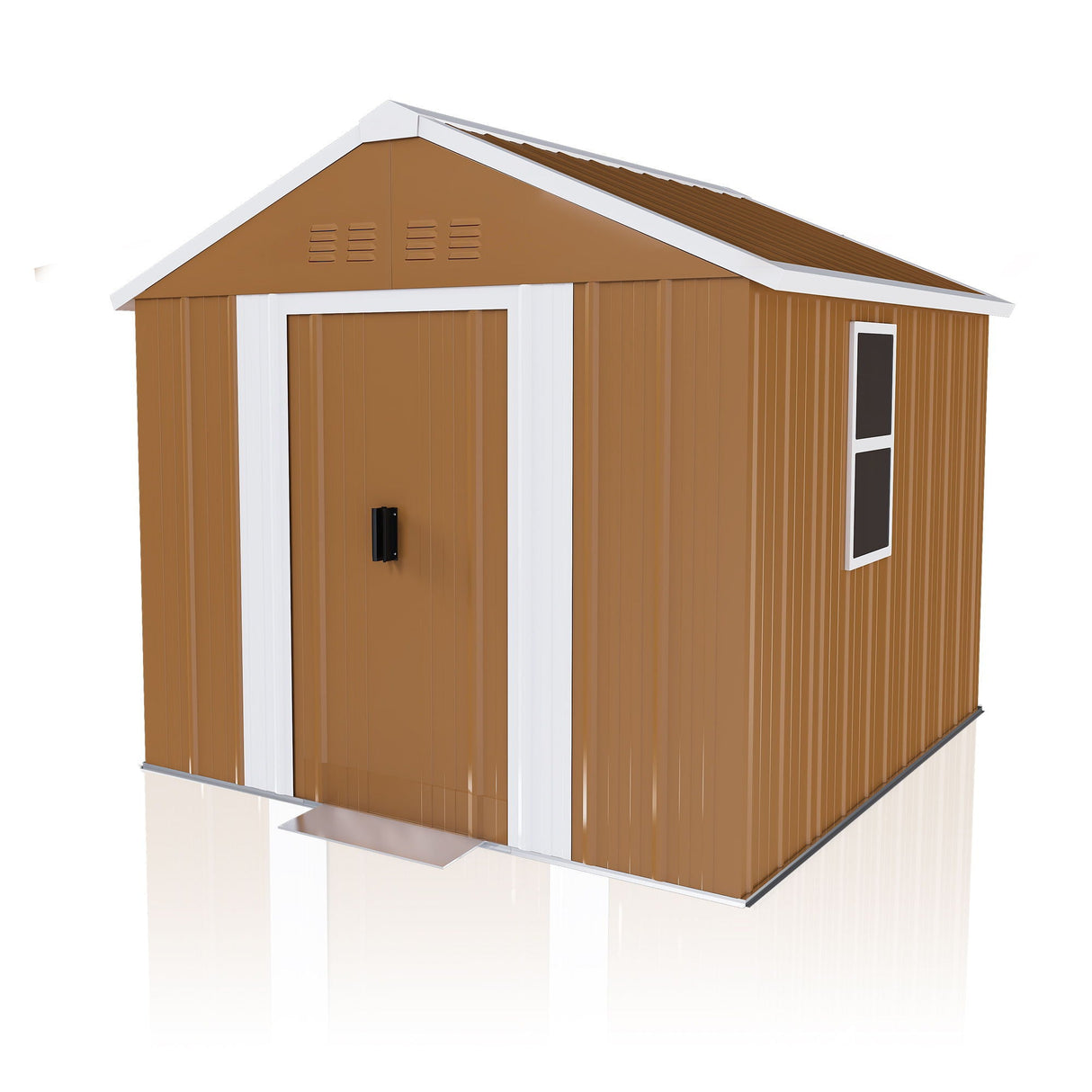 Heavy Duty Metal Storage Shed With Windows, Lockable Door & Ventilation