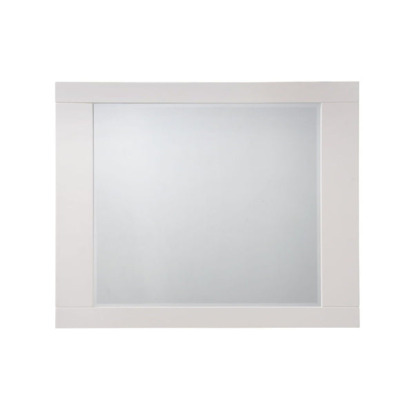 Naima II - High Gloss Mirror - White - Best Buy Furniture