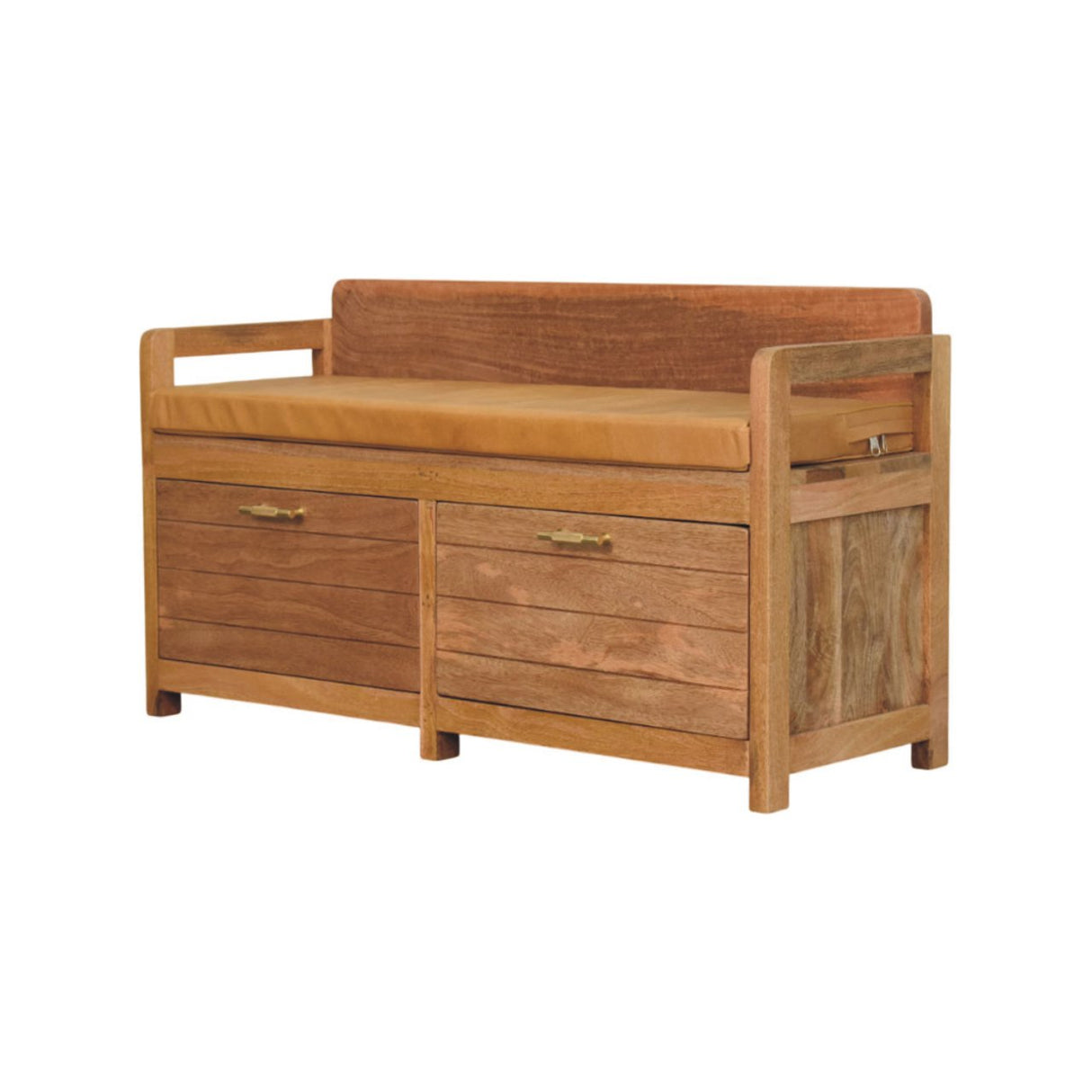 Oxford Oak-ish 2-Drawer Storage Bench