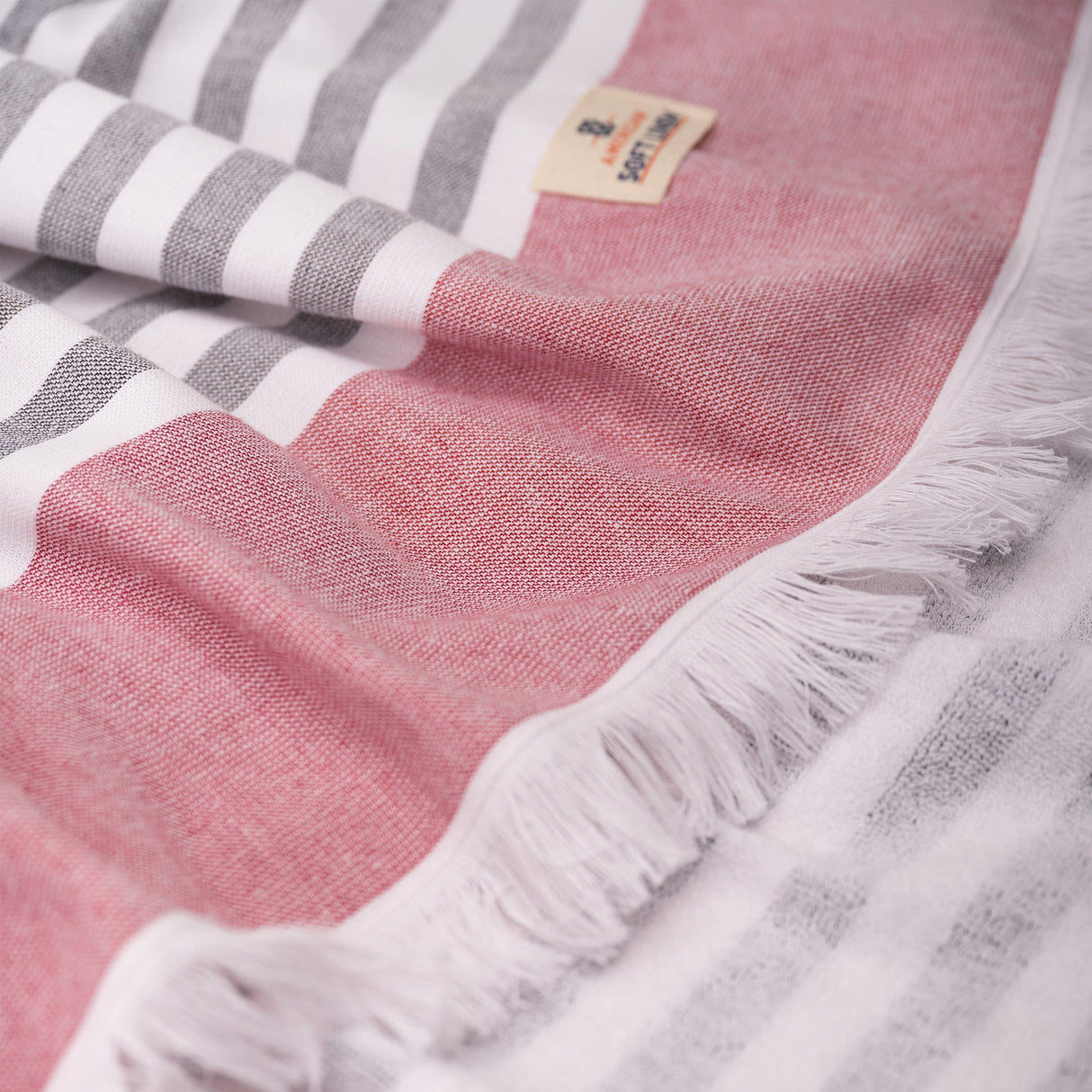 4 Packed Terry Peshtemal and Premium Beach Towel, Mediterranean Cotton Turkish Peshtemals, 35" x 60", Modern & Traditional Turkish Bath Towels