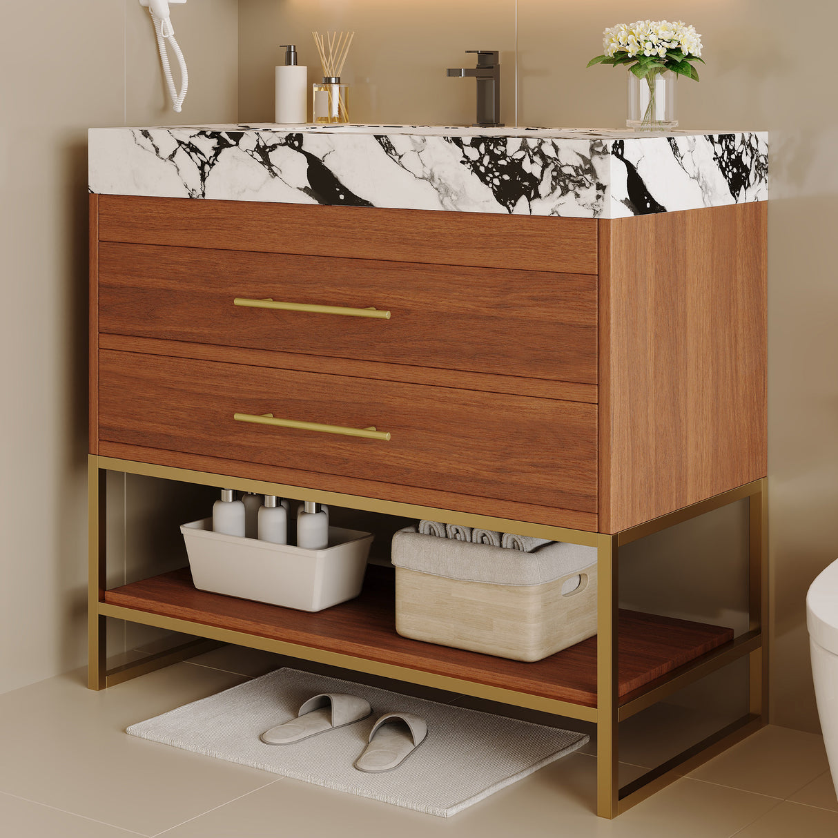 29.9" Modern Free-standing Bathroom Vanity